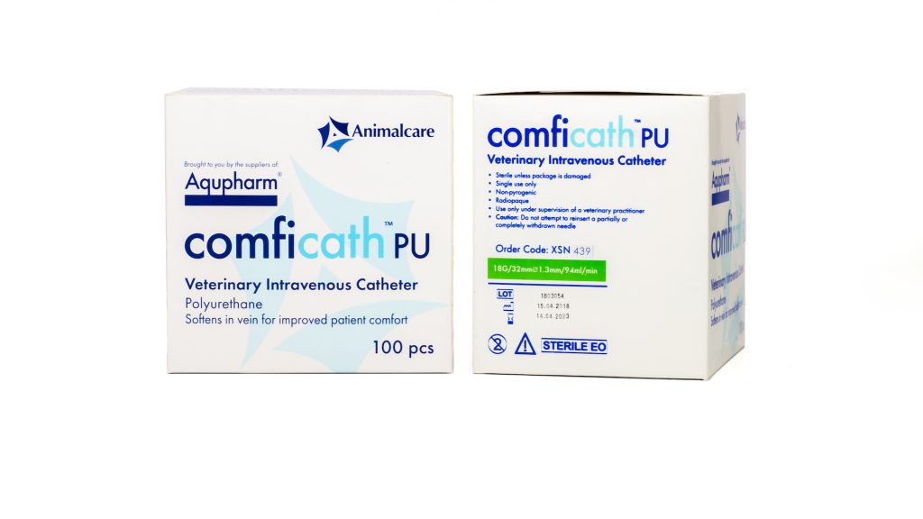 Aqupharm Comfi-Cath PU catheter 18g x 32mm