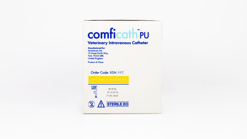 Aqupharm Comfi-Cath PU catheter 24g x 19mm