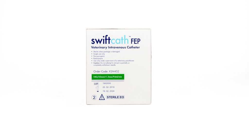 Aqupharm Swift-Cath FEP catheter 18g x 32mm