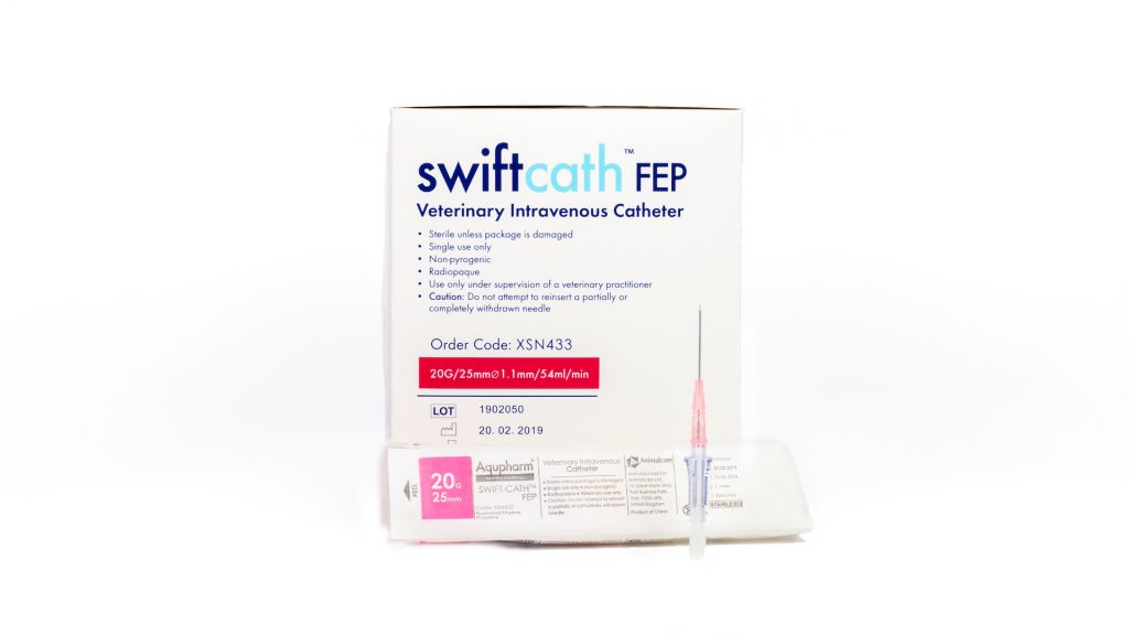 Aqupharm Swift-Cath FEP catheter 20g x 25mm