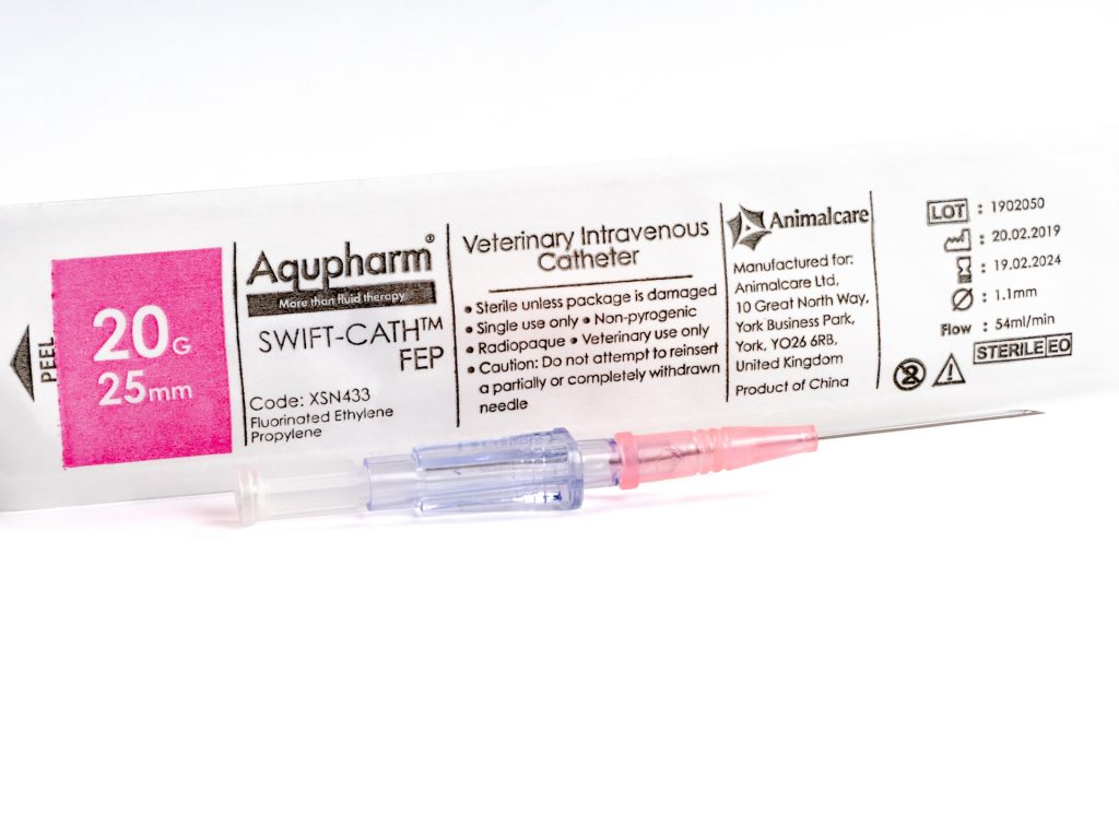 Aqupharm Swift-Cath FEP catheter 20g x 25mm