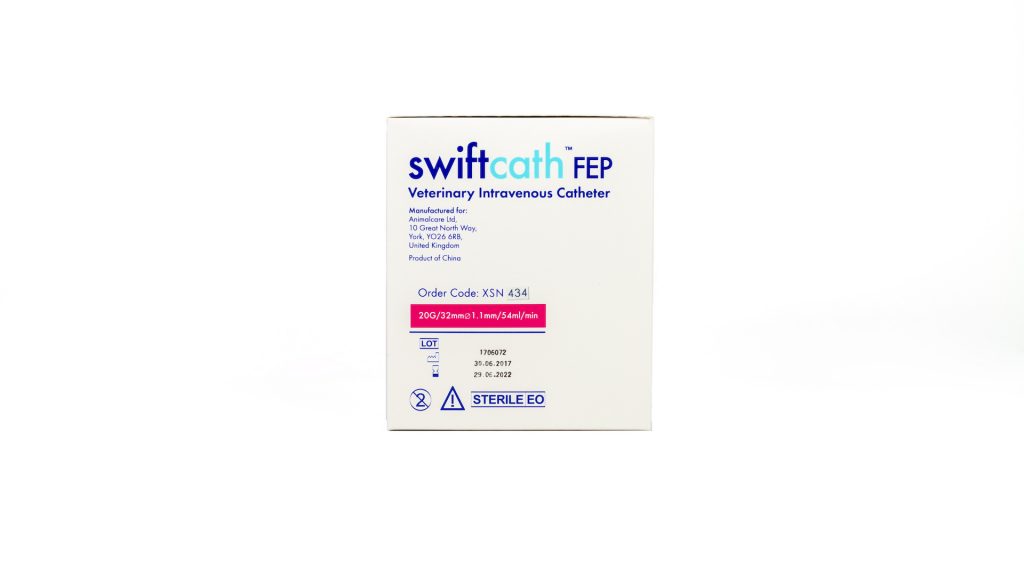 Aqupharm Swift-Cath FEP catheter 20g x 32mm