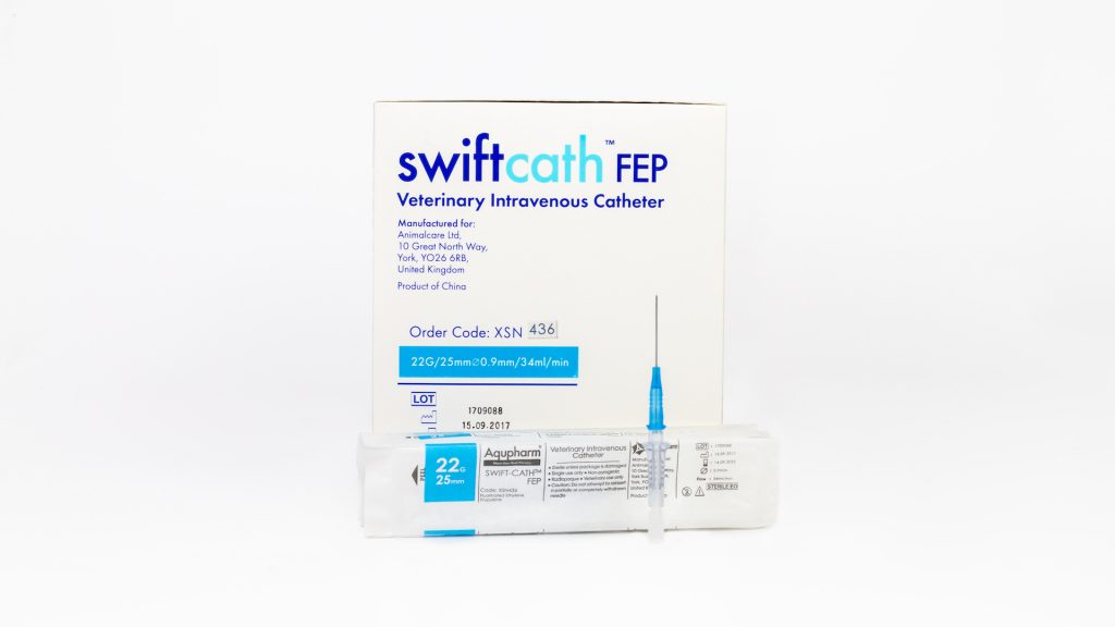 Aqupharm Swift-Cath FEP catheter 22g x 25mm