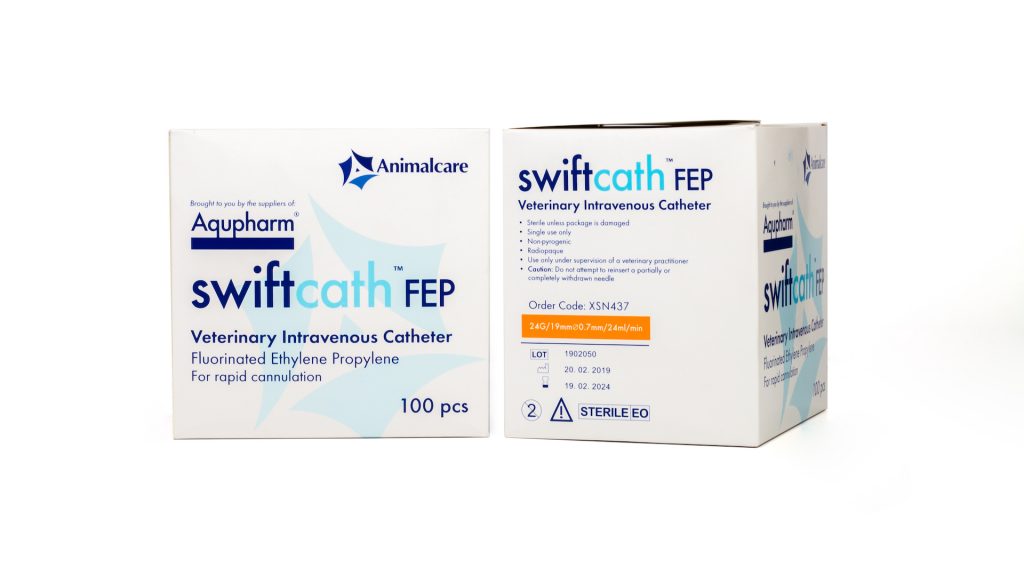 Aqupharm Swift-Cath FEP catheter 24g x 19mm